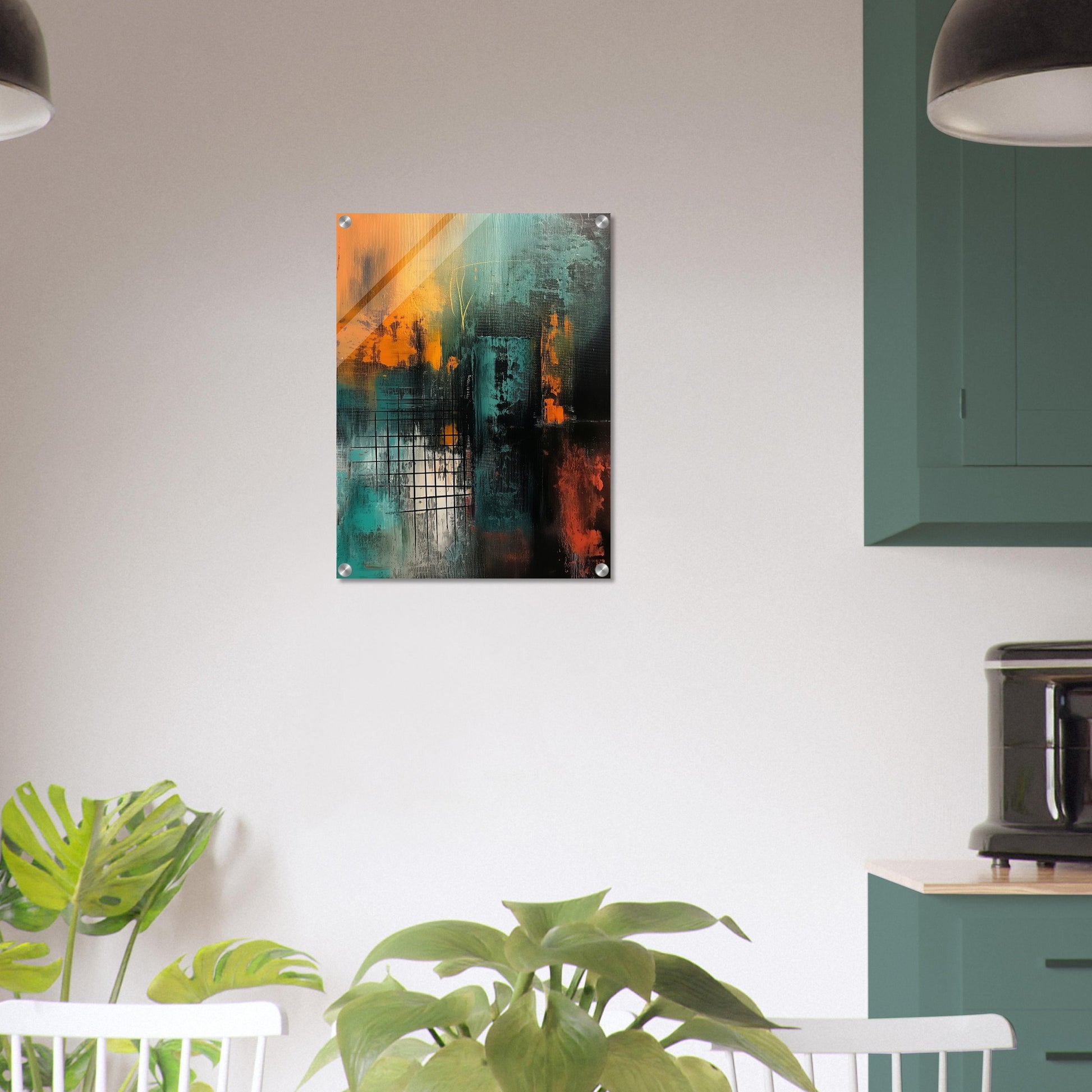 Urban Metamorphosis - Abstract Wall Art-print-on-acrylic