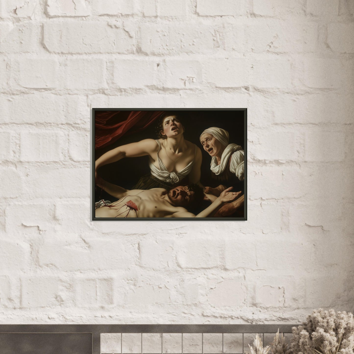 Echoes of the Heart - A Baroque Testament - Classic Art-print-in-aluminum-frame