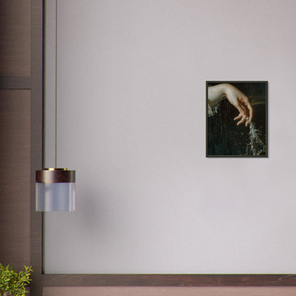 Ephemeral Touch - The Poetry of Water and Light - Fine Arts-print-in-aluminum-frame