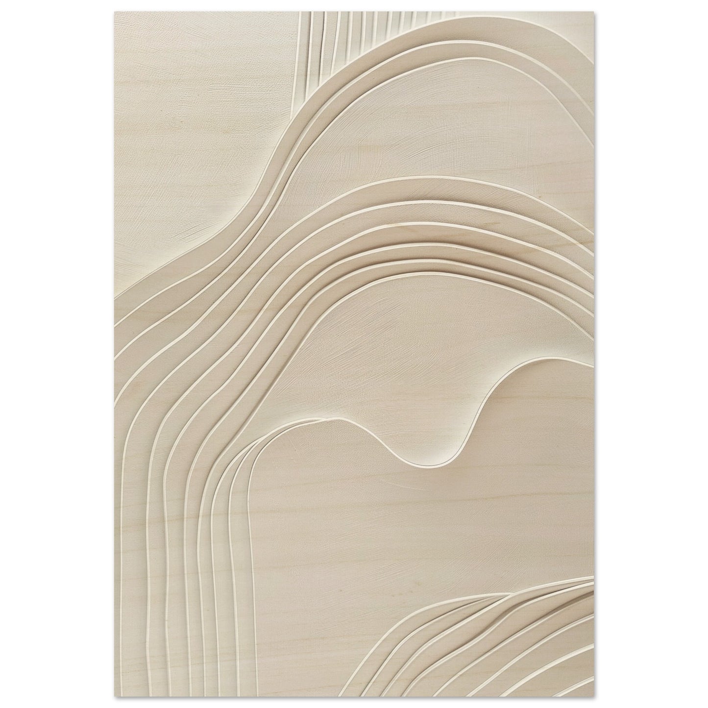 Elegant Abstraction - Abstract wall art-print-on-wood