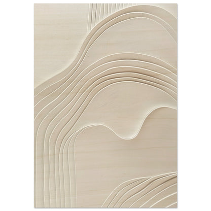 Elegant Abstraction - Abstract wall art-print-on-wood