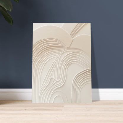 Sculptural Serenity - Abstract wall art-poster