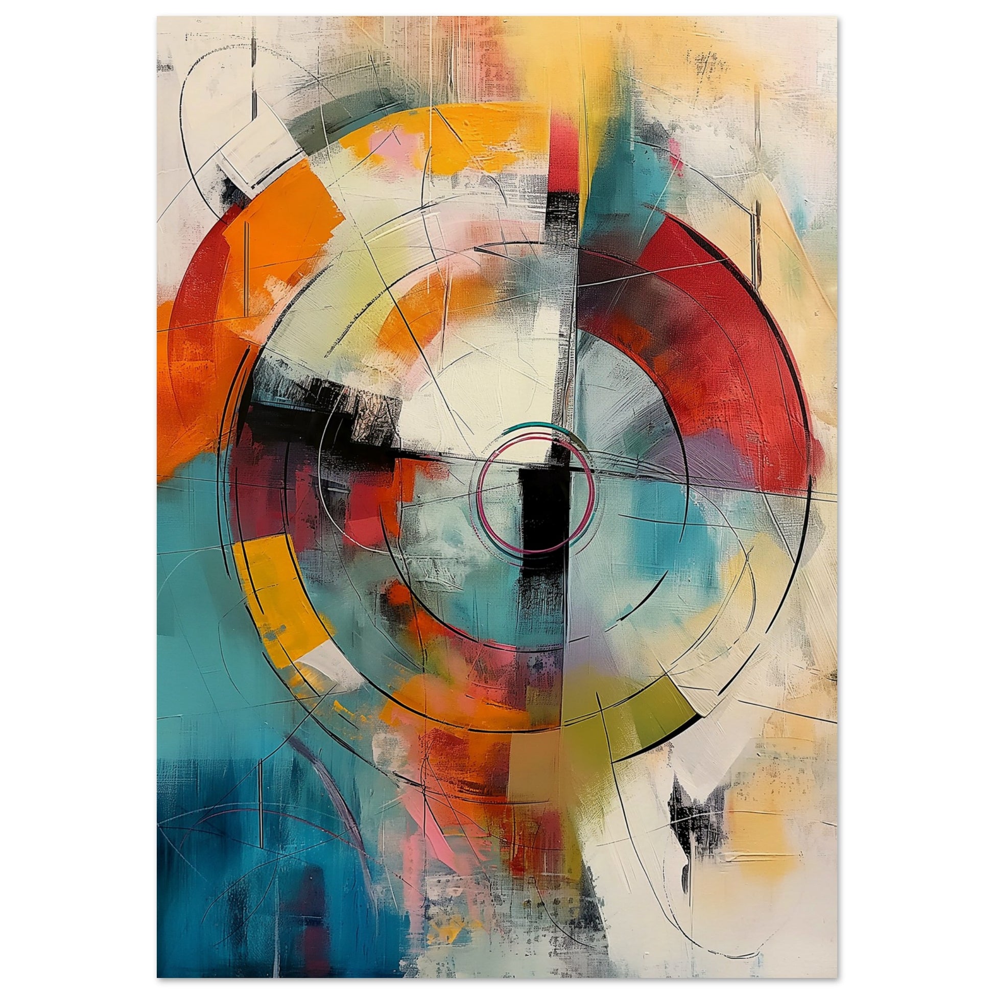 Chromatic Pulse - Modern Abstract Art-poster