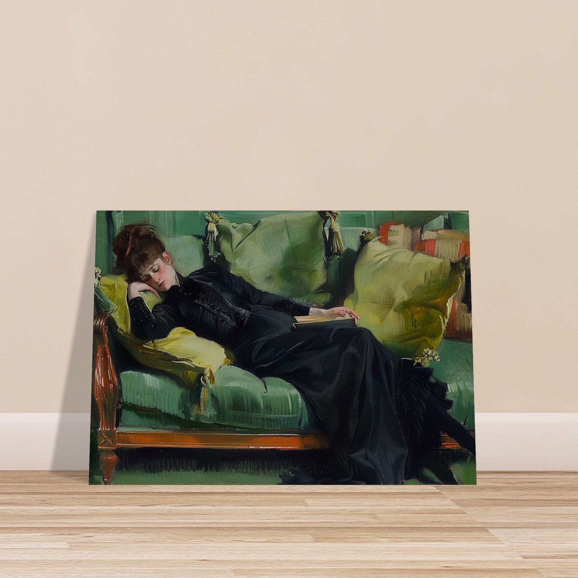 Repose in Reverie - A Moment Suspended in Time - Classic Art-poster