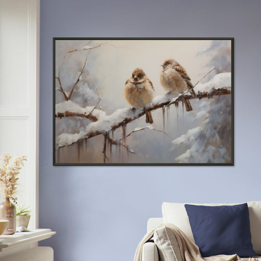 Winter Whispers - Nature Art-print-in-aluminum-frame