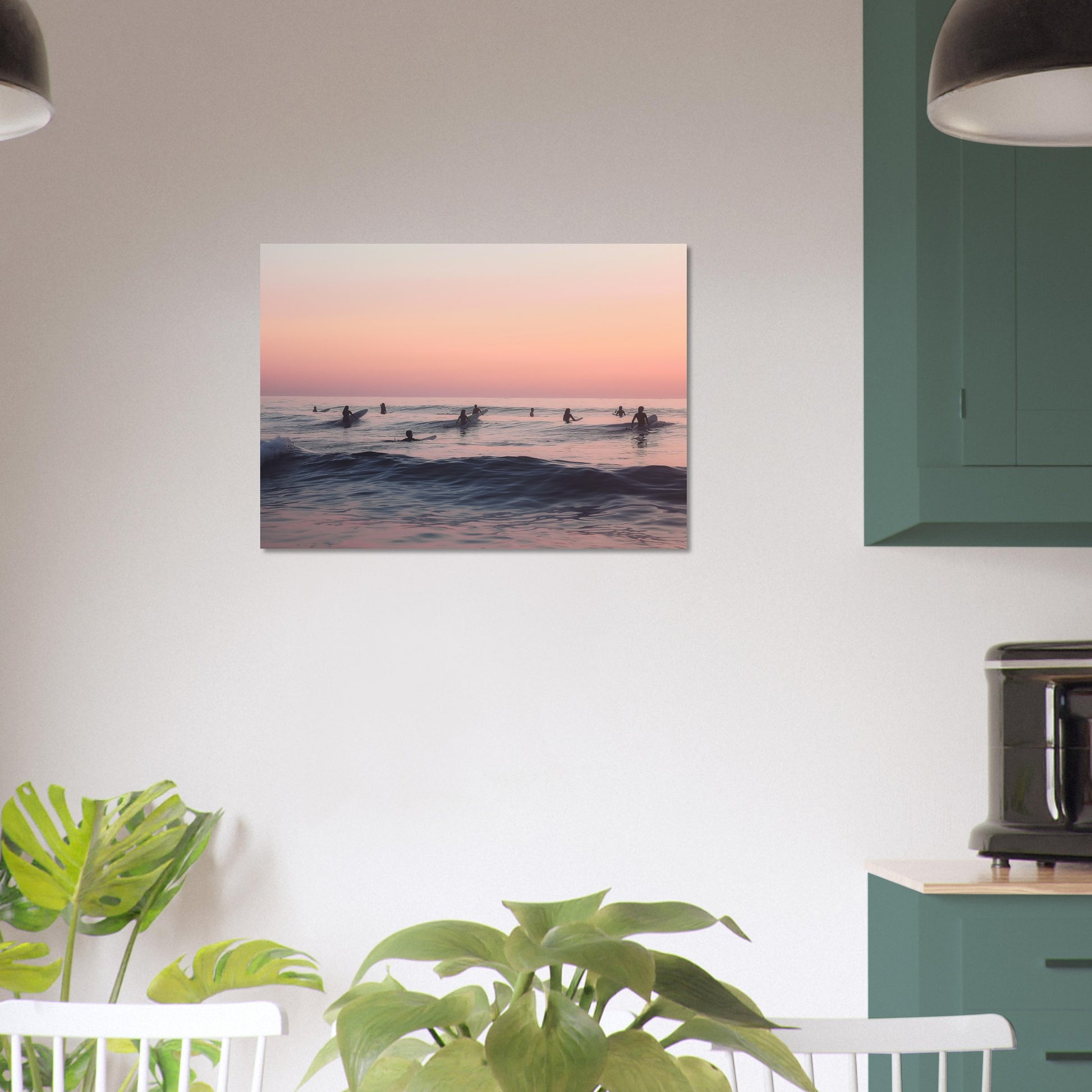 Dusk on the Swells - Serenade of the Surfers - Nature Art-print-on-foam-board