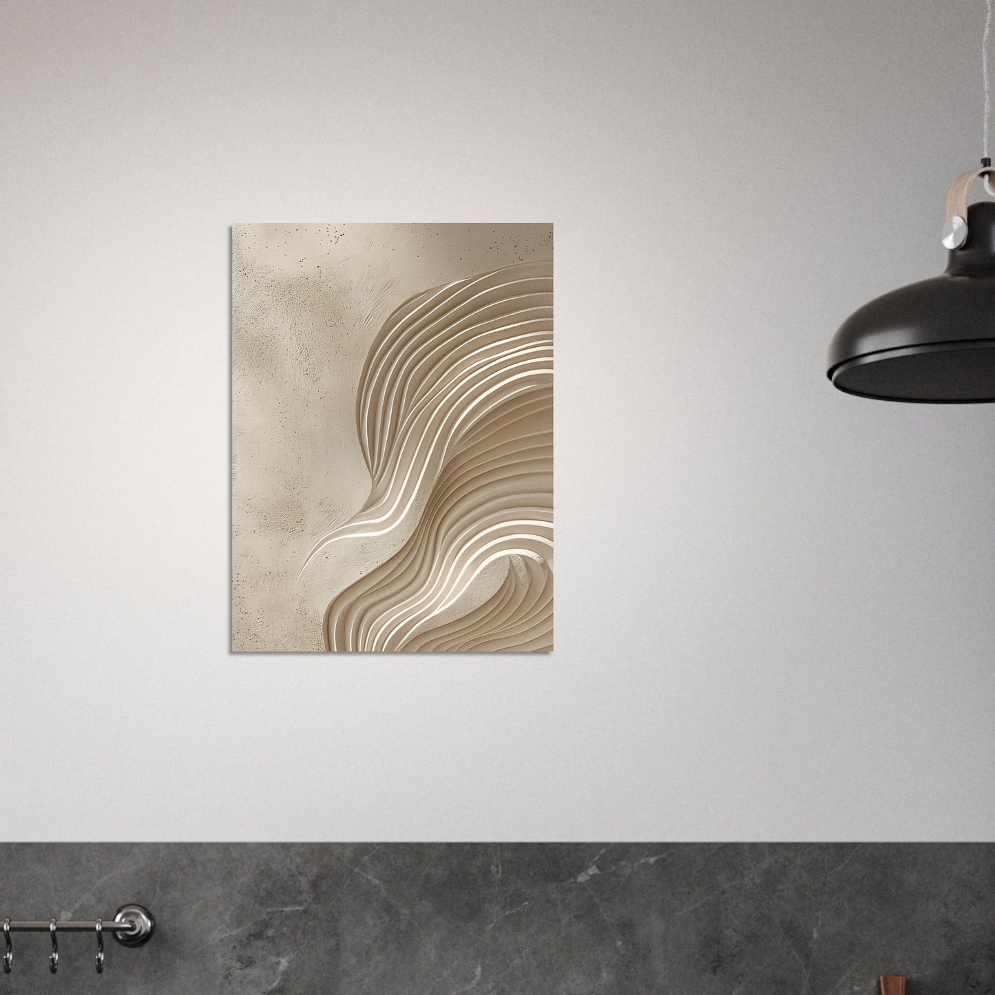 Desert Waves - Abstract wall art-print-on-foam-board