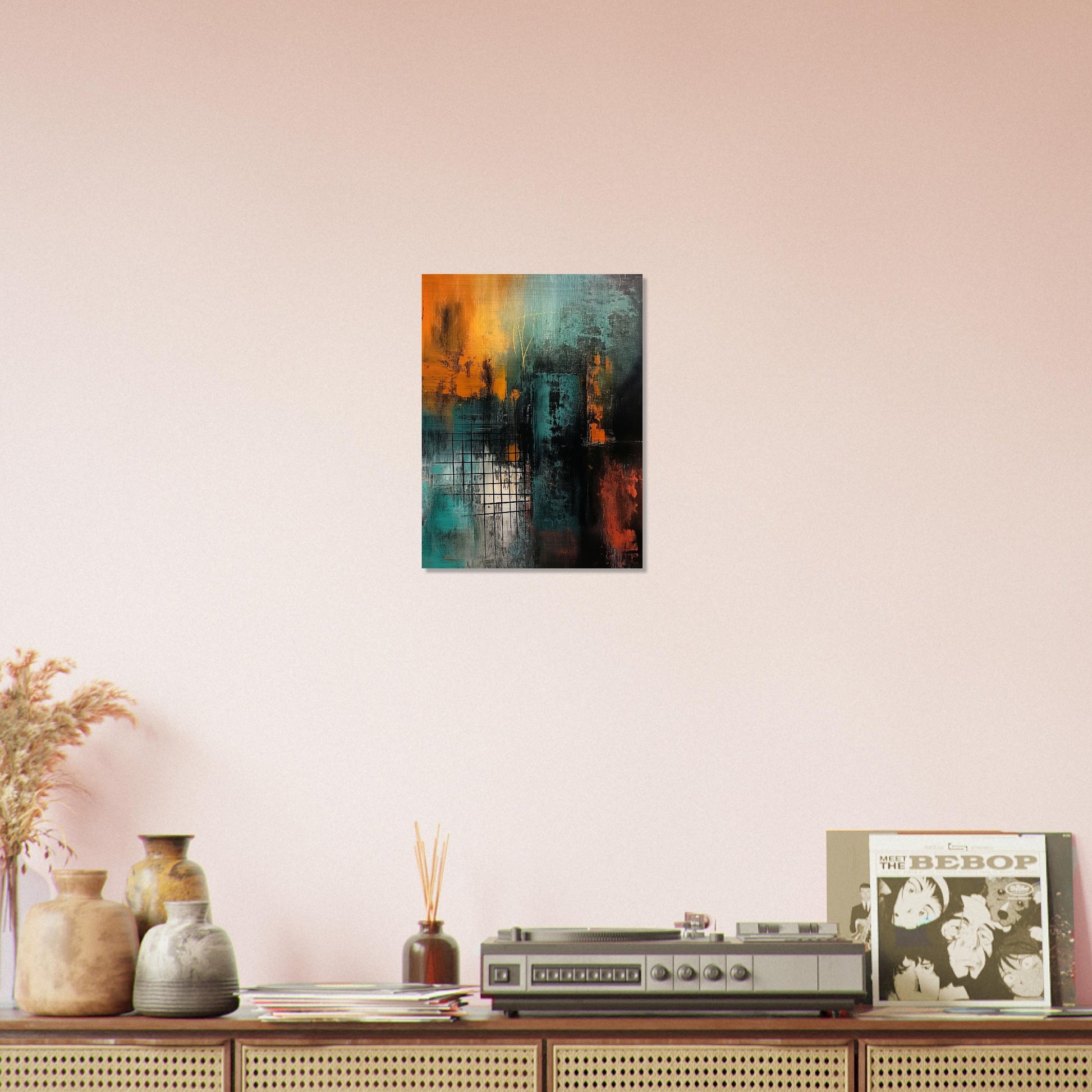 Urban Metamorphosis - Abstract Wall Art-print-on-aluminum