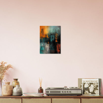 Urban Metamorphosis - Abstract Wall Art-print-on-aluminum