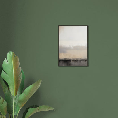 Horizon of Harmony - Abstract Serenity - Abstract wall art-print-in-aluminum-frame