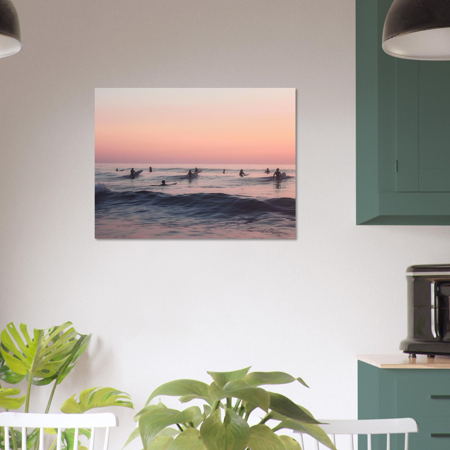 Dusk on the Swells - Serenade of the Surfers - Nature Art-print-on-foam-board