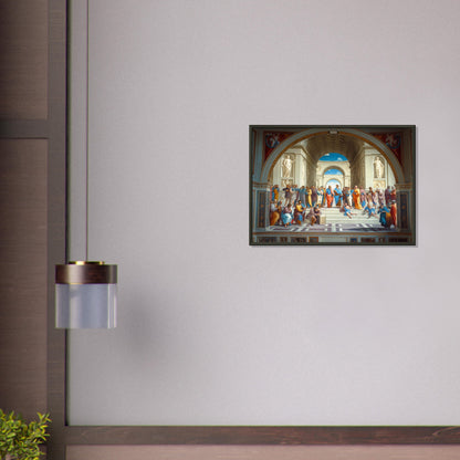 Conclave of Enlightenment - Homage to The School of Athens - Classic Art-print-in-aluminum-frame