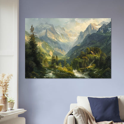 Alpine Serenity - A Portrait of the Tztal Valley - Nature Art-poster