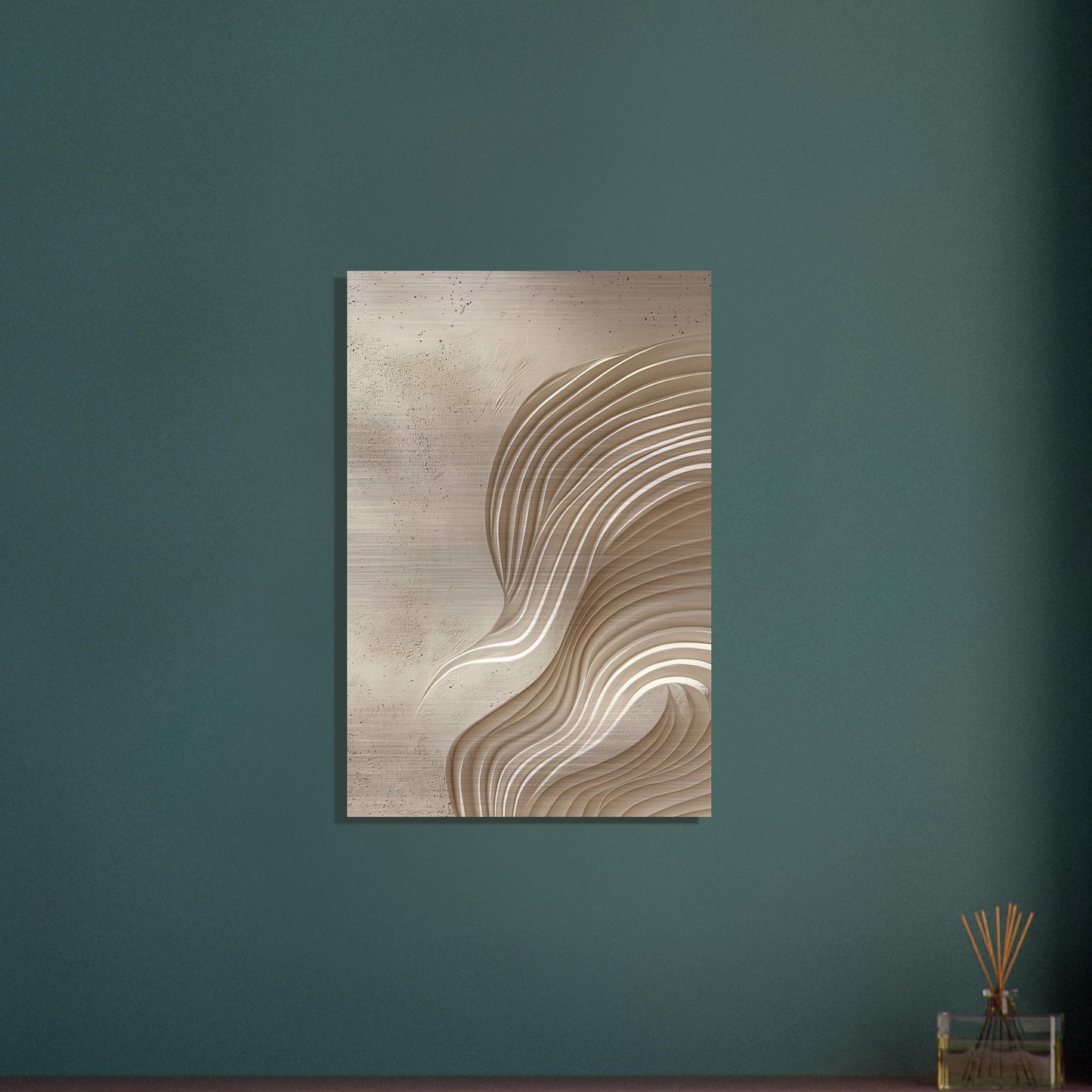 Desert Waves - Abstract wall art-print-on-aluminum