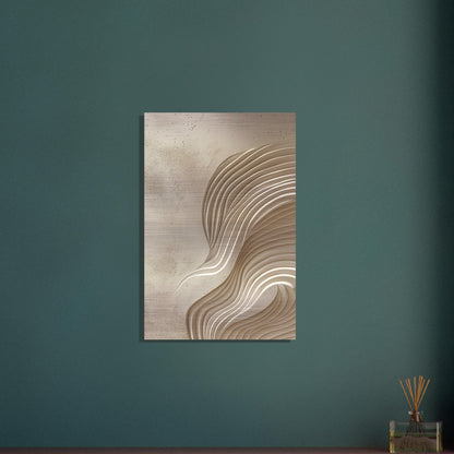 Desert Waves - Abstract wall art-print-on-aluminum