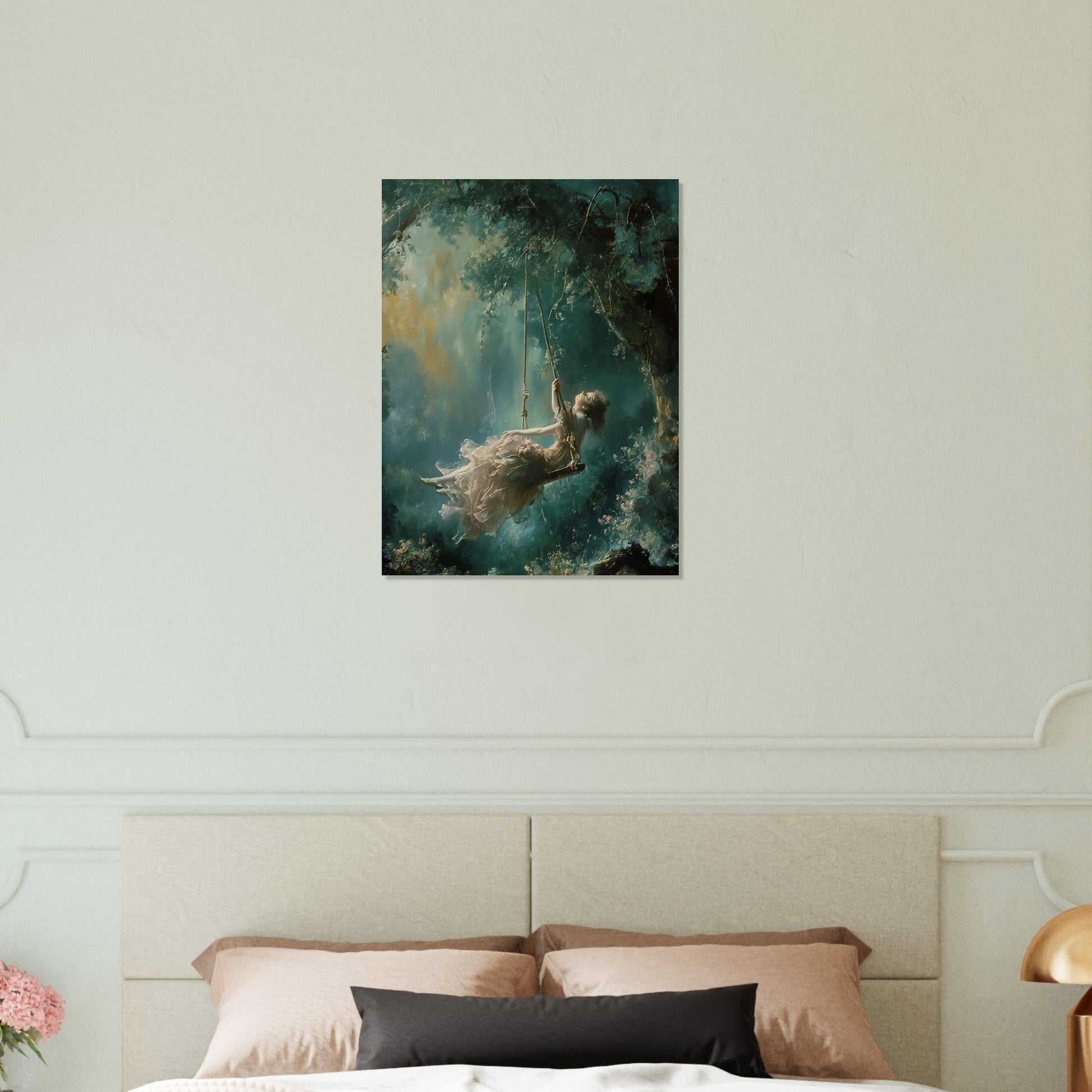 Ethereal Swing - Whispers of Dreams - Classic Art-print-on-foam-board