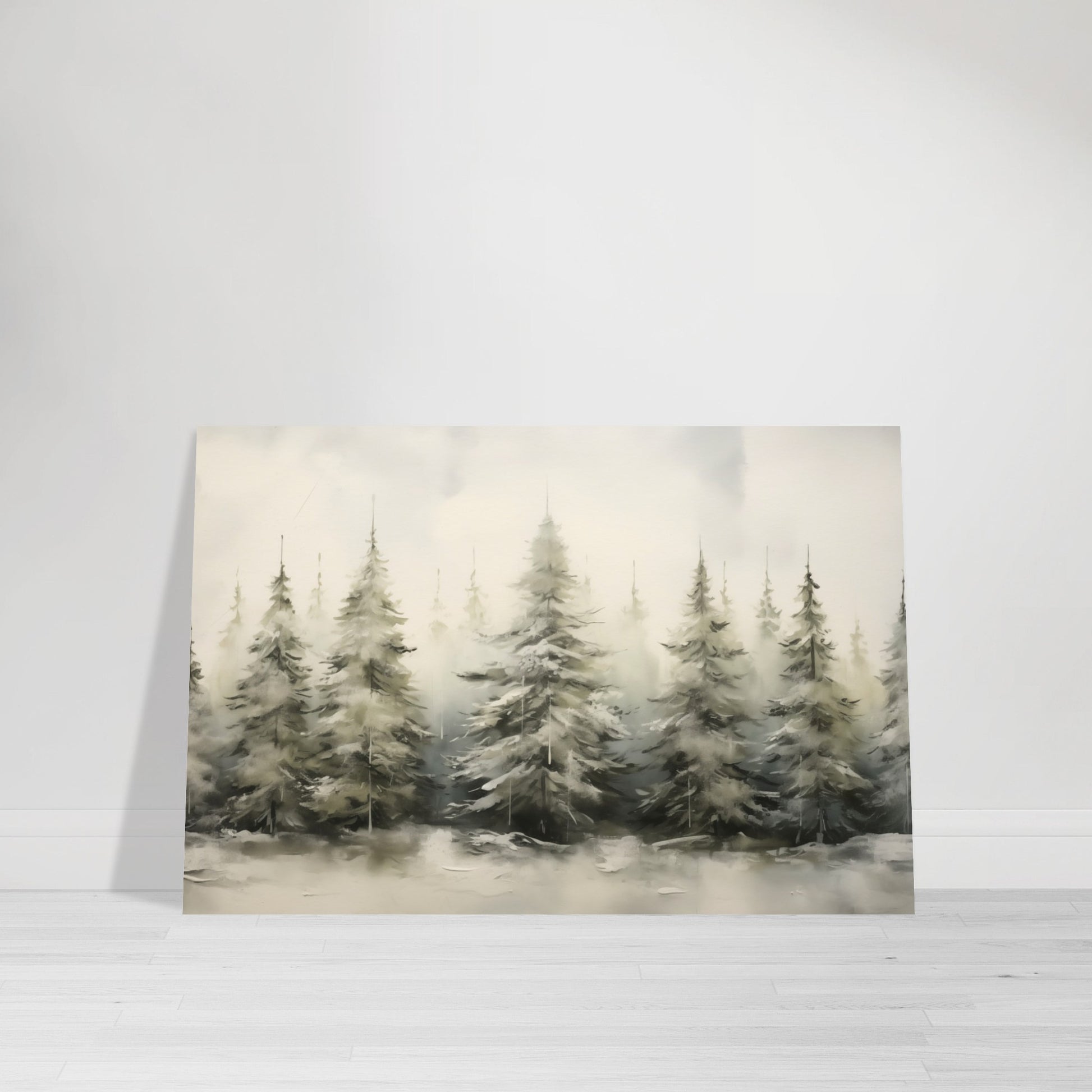 Enchanted Frost - The Winter Forest Ballet - Landscape Art-poster