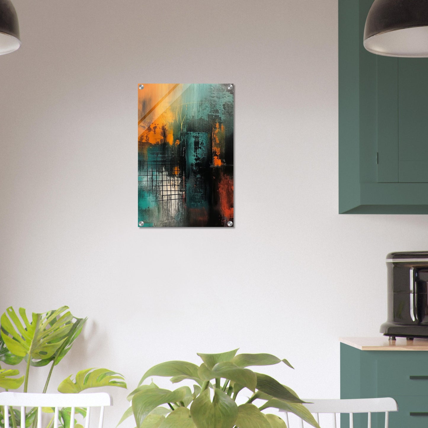 Urban Metamorphosis - Abstract Wall Art-print-on-acrylic