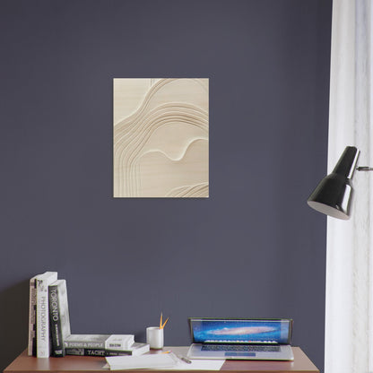 Elegant Abstraction - Abstract wall art-print-on-wood