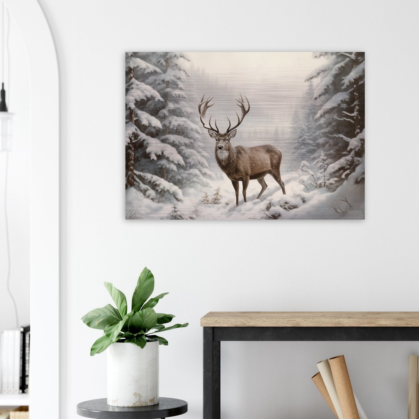 Sovereign of the Snow - Nature Art-print-on-aluminum