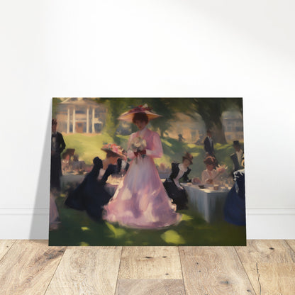 Garden Gala - Elegance Under the Elms - Classic Art-poster