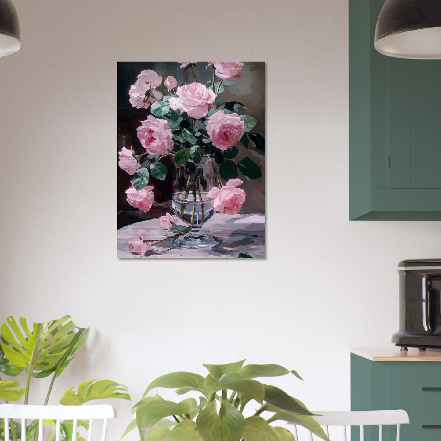 Ephemeral Blooms in Repose - Floral Art-print-on-aluminum