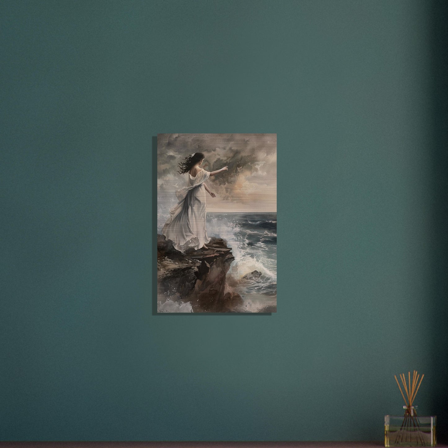 Abyssal Echoes - The Call of the Tides - Classic Art-print-on-aluminum