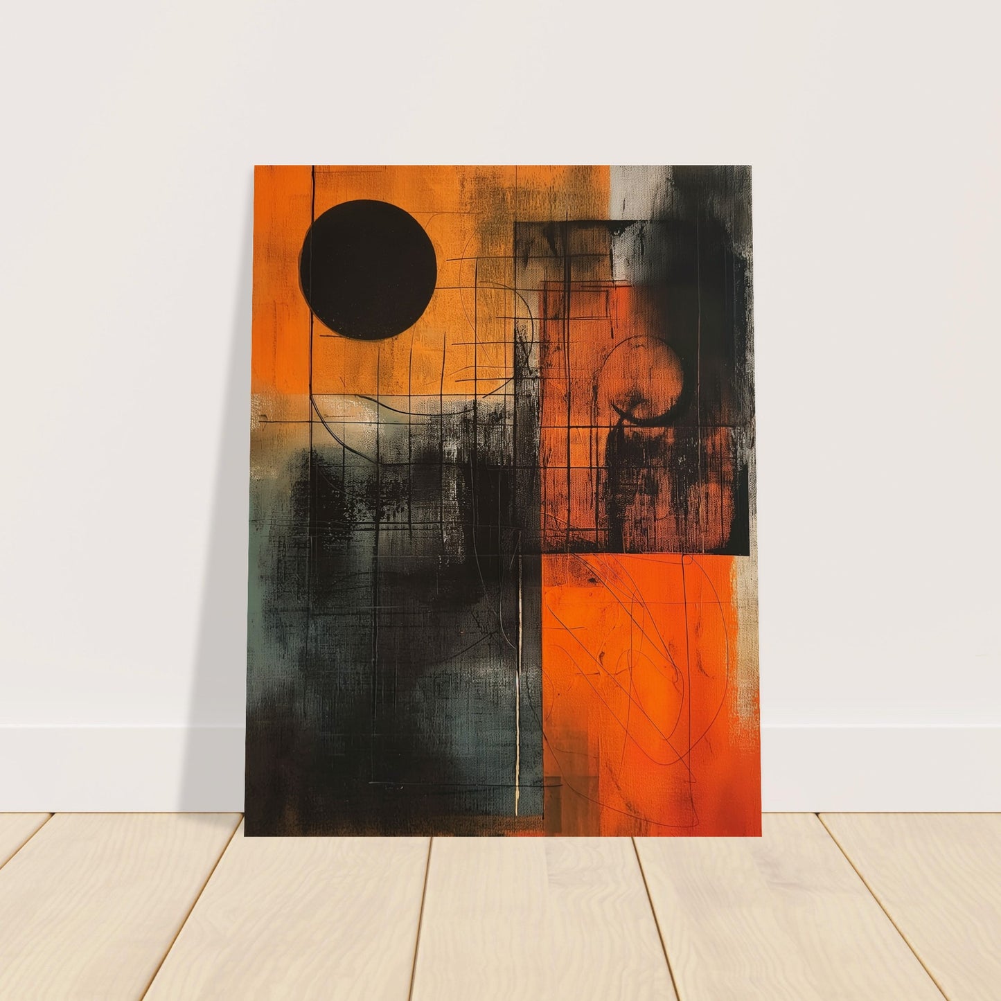 Eclipse in Abstraction - Abstract wall art-poster