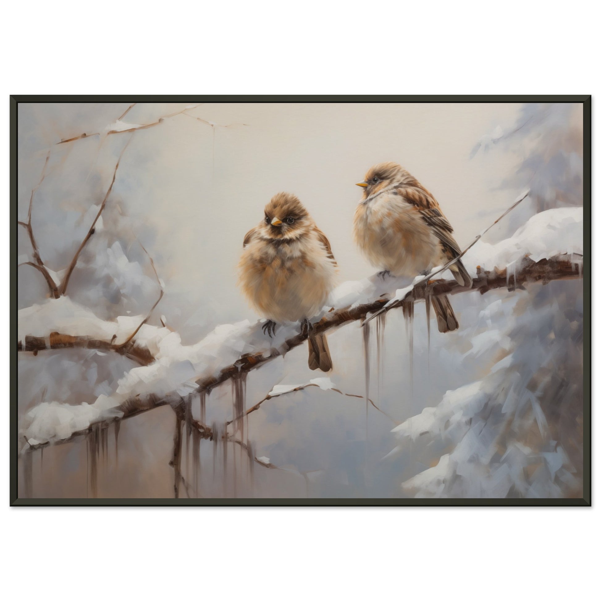 Winter Whispers - Nature Art-print-in-aluminum-frame