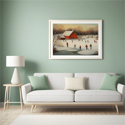 Crimson Glide - Landscape Print Art