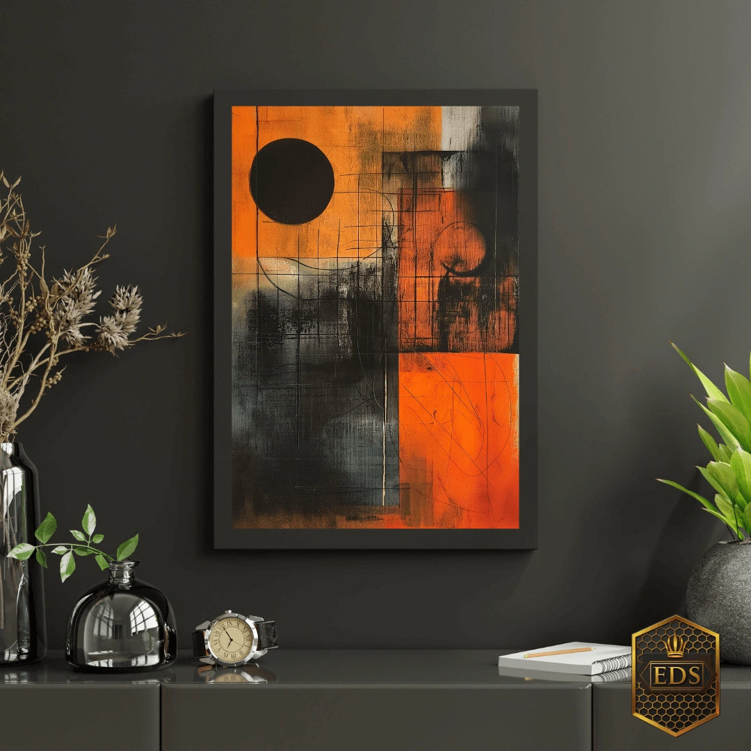 Eclipse in Abstraction - Abstract Print Art