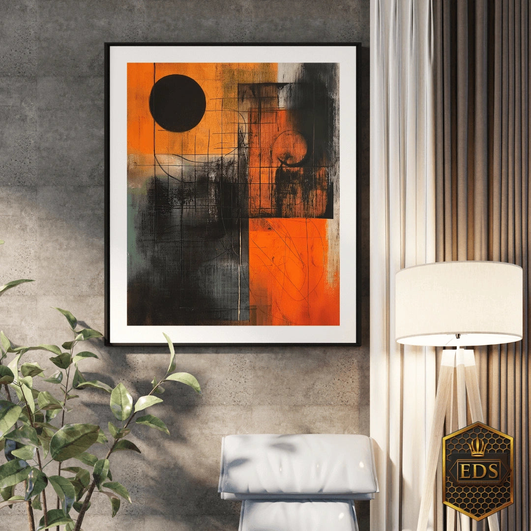 Eclipse in Abstraction - Abstract Print Art