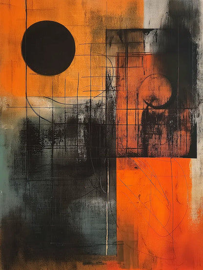 Eclipse in Abstraction - Abstract wall art-print-art