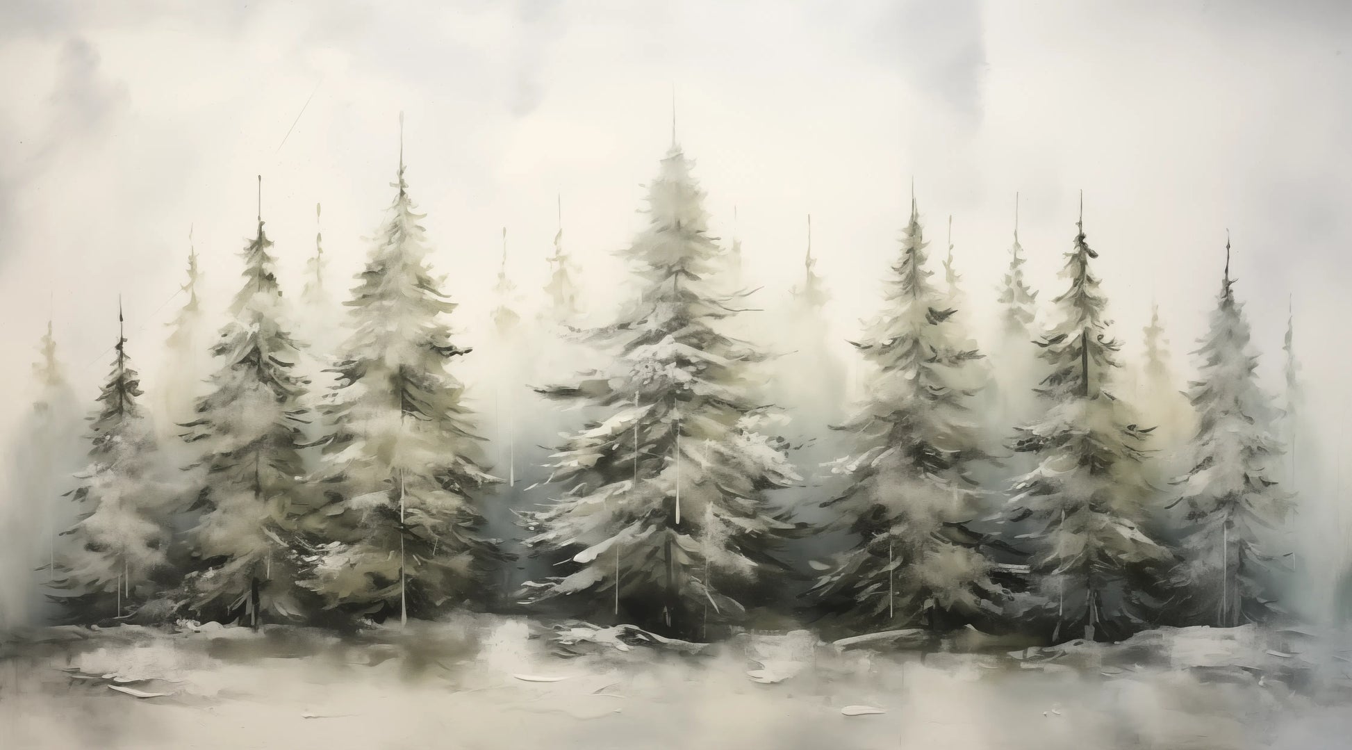 Enchanted Frost - The Winter Forest Ballet - Landscape Art-print-art