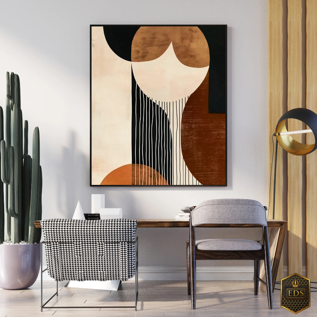 Harmonic Contrasts - Abstract Print art