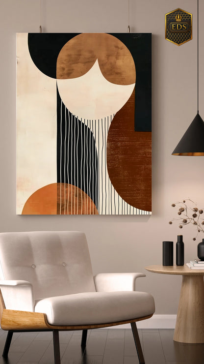 Harmonic Contrasts - Abstract Print art