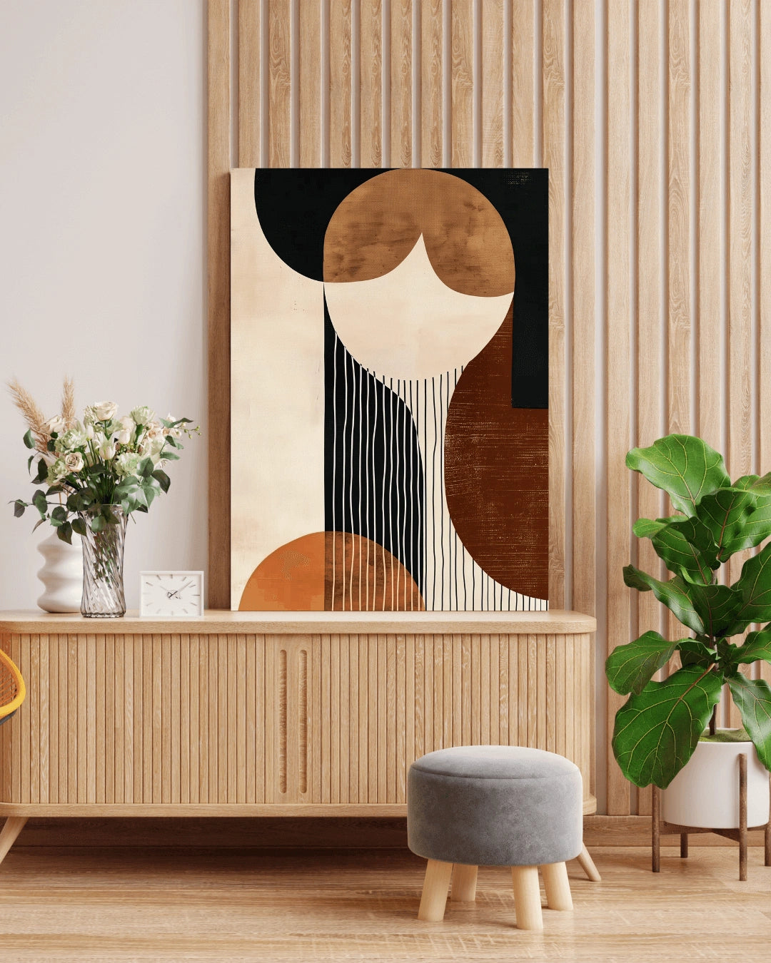 Harmonic Contrasts - Abstract Print art