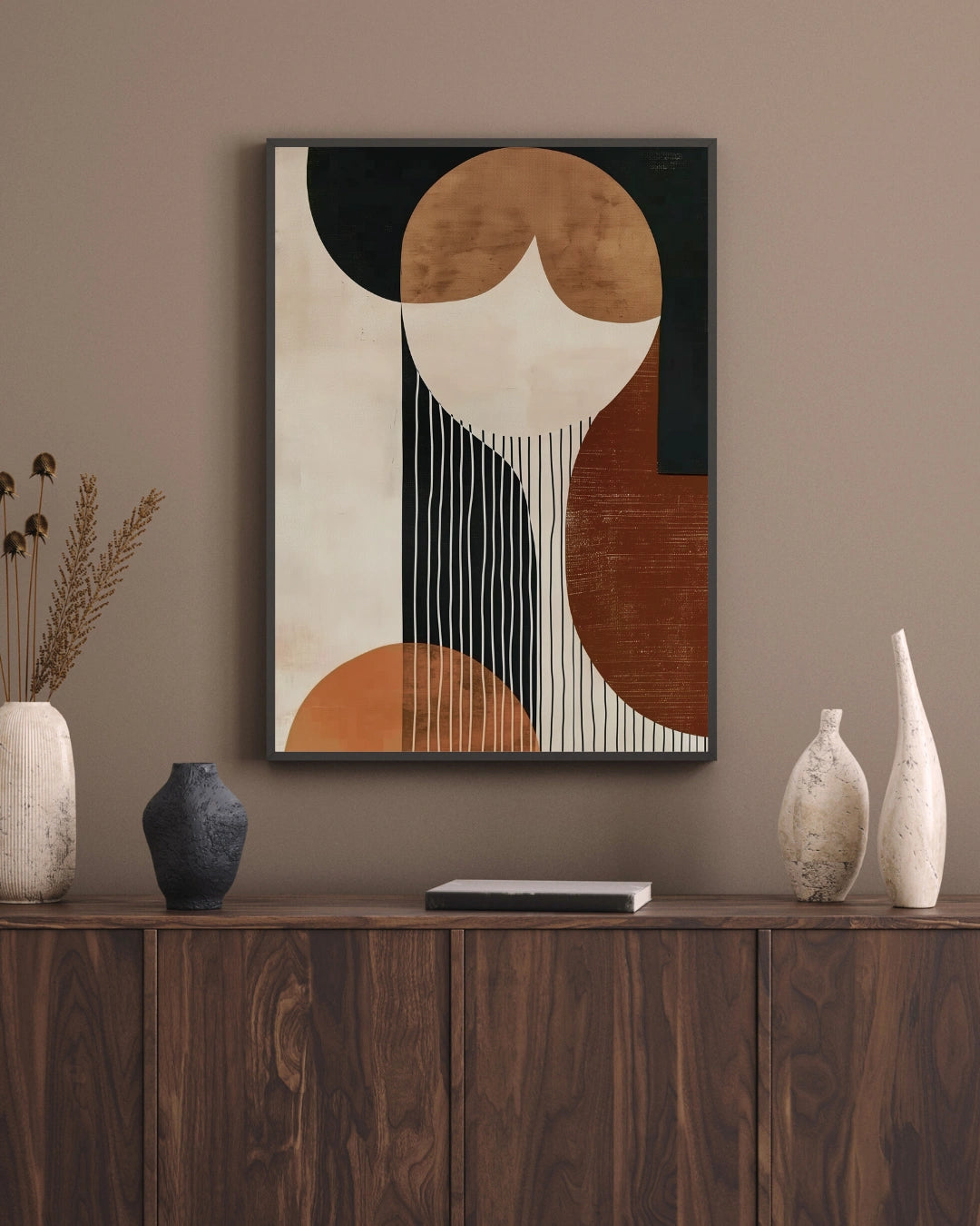 Harmonic Contrasts - Abstract Print art