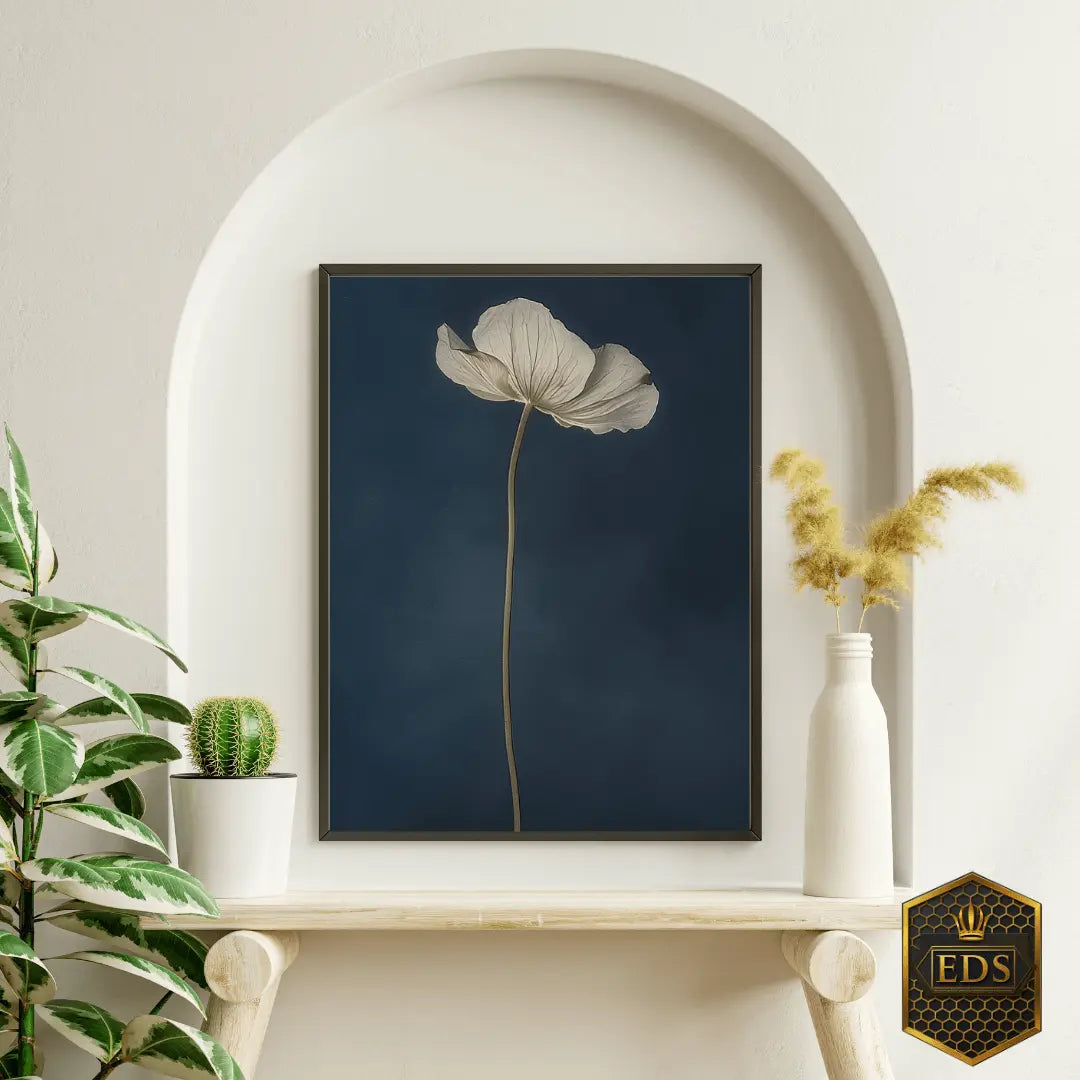 Nocturnal Grace - Floral Print Art