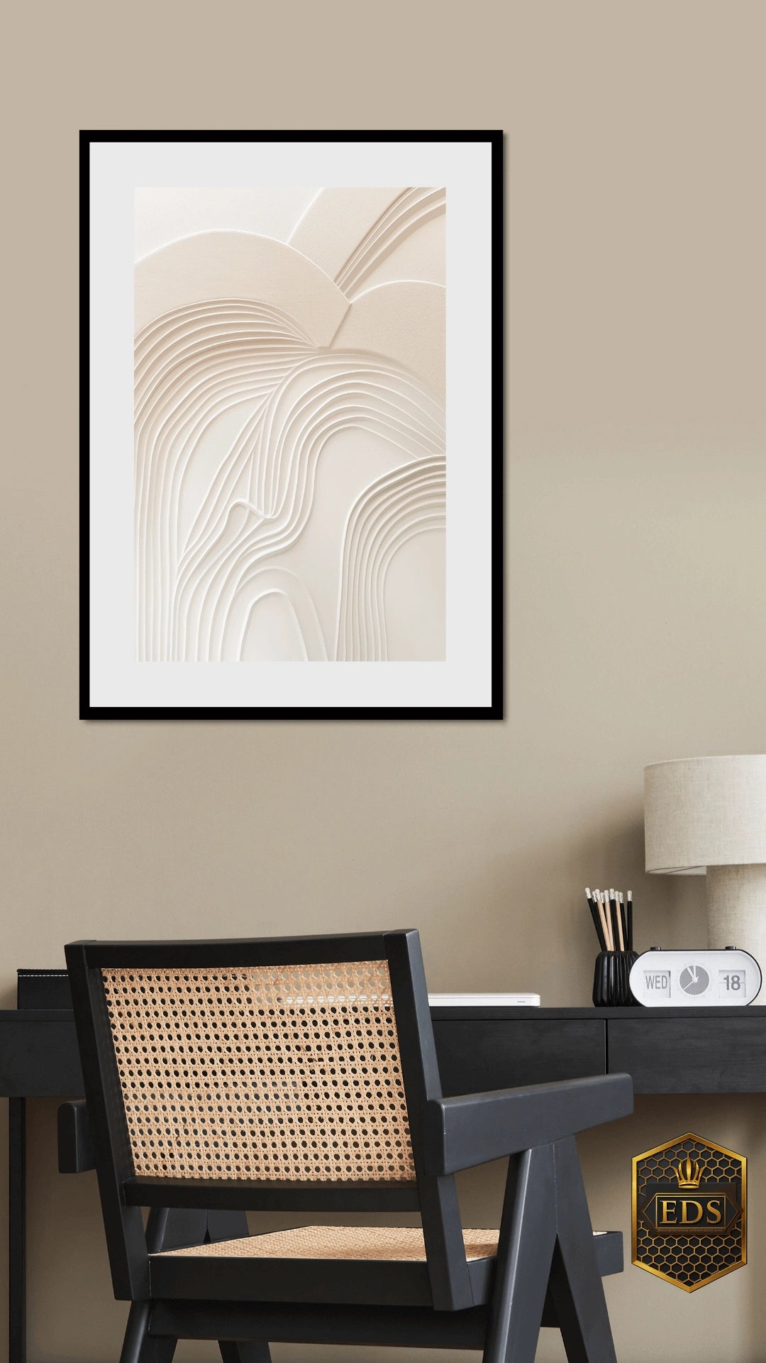 Sculptural Serenity - Abstract Print Art