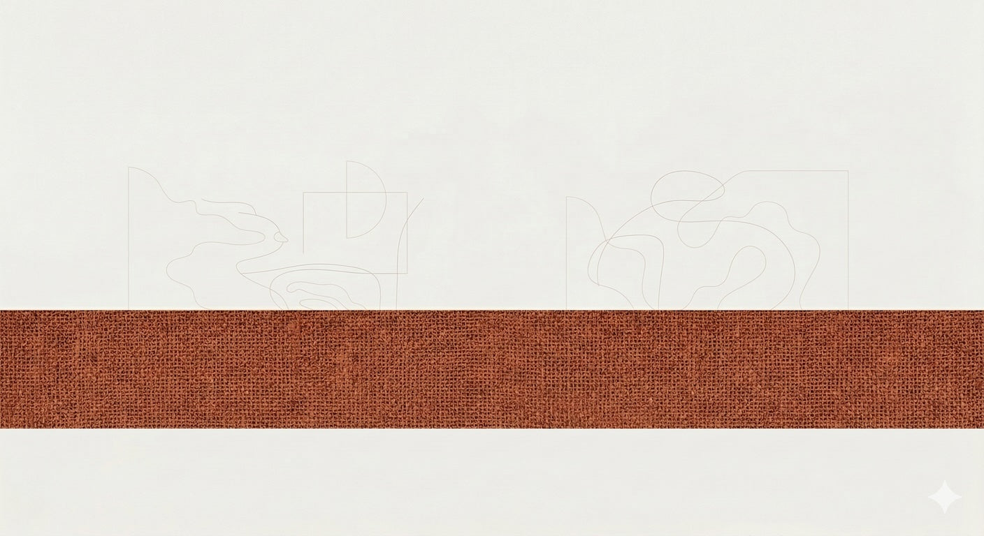 Sienna Strata No. 1: A large-scale textured impasto art print featuring deep charcoal and sun-baked sienna tones, printed on 308gsm Hahnemühle cotton paper and displayed in a natural oak frame.
