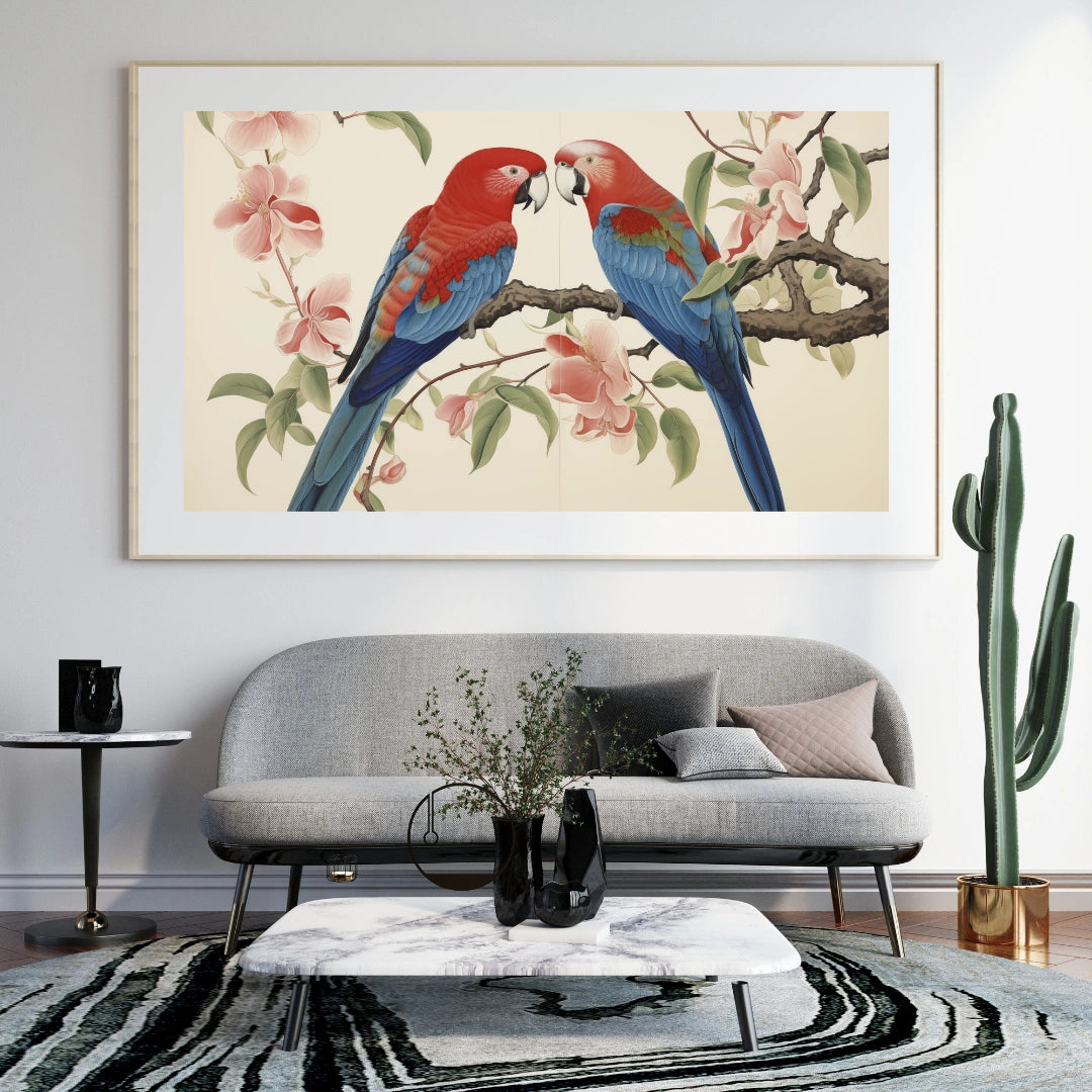 Tropical Duet - Nature Print Art