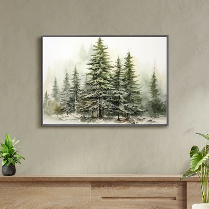 Verdant Veil - Landscape Print Art