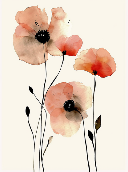 Whispering Poppies - Fine arts-print-art