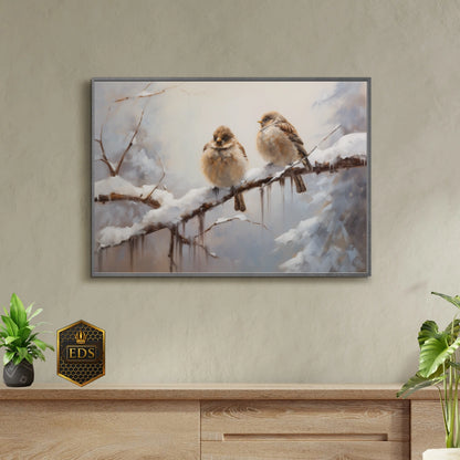 Winter Whispers - Nature Print Art