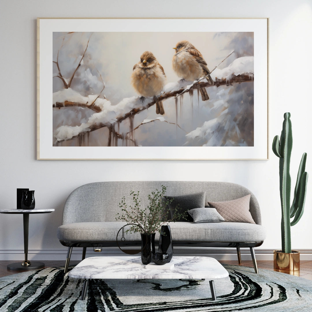 Winter Whispers - Nature Print Art