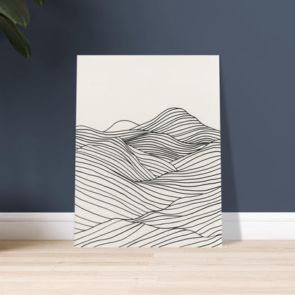 Linear Landscape - Abstract wall art-poster