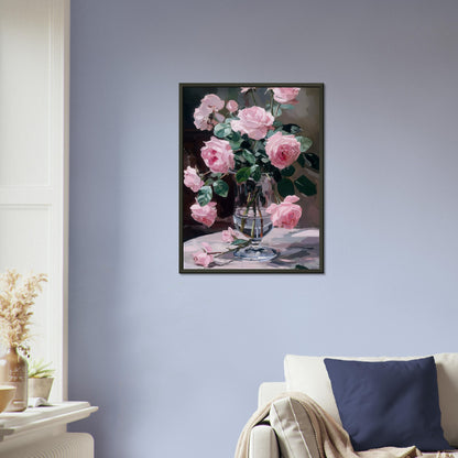 Ephemeral Blooms in Repose - Floral Art-print-in-aluminum-frame