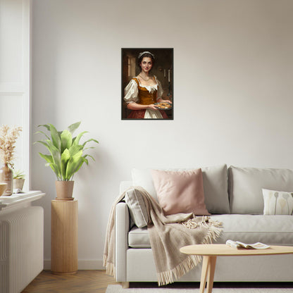 The Warmth of Hospitality - Classic Art-print-in-aluminum-frame