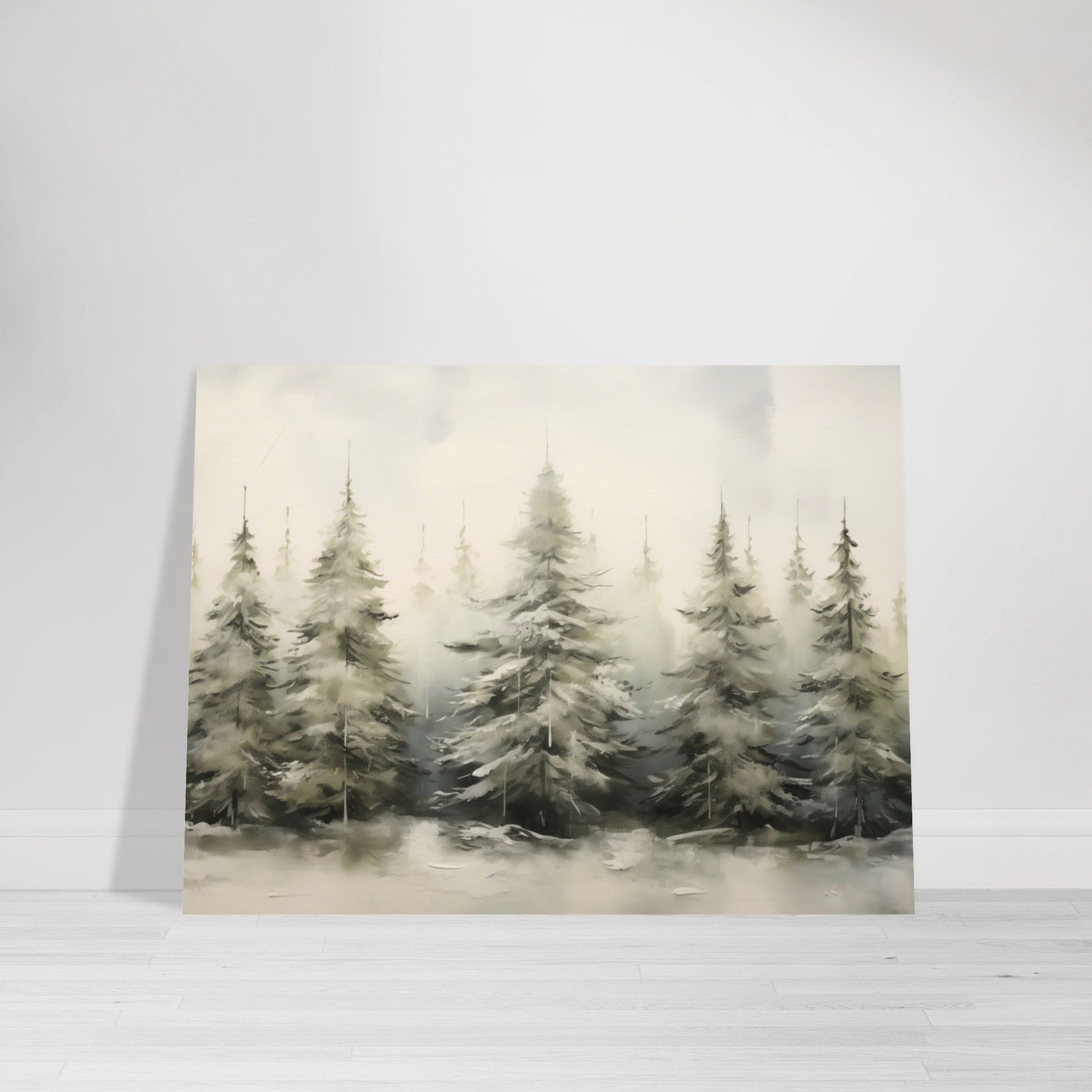 Enchanted Frost - The Winter Forest Ballet - Landscape Art-poster